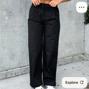 White Fox Boutique Black Wide Leg Pants